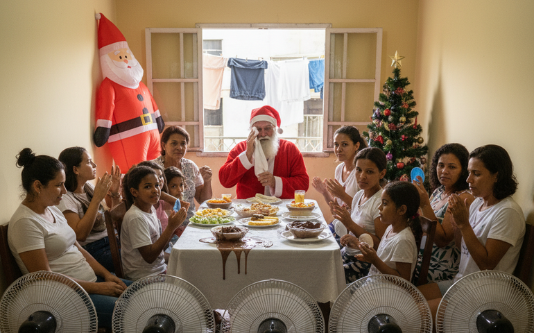 Do banho de roupa à fila de ventiladores, vale tudo para driblar o calor no verão do maçarico no Rio
