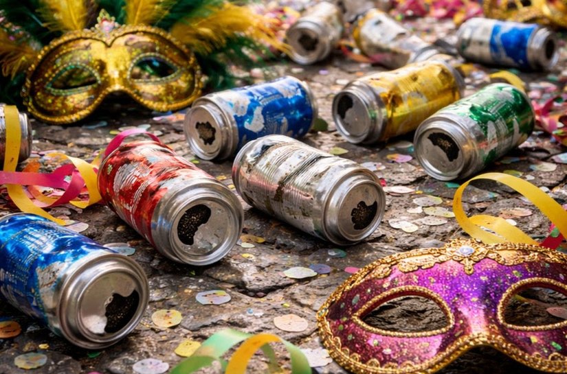 Carnaval impulsiona a economia circular e fortalece a cadeia da reciclagem do alumínio