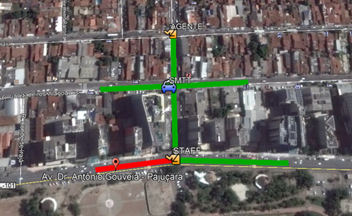 No bairro da Pajuçara, três pontos ficarão bloqueados na Avenida Doutor Antônio Gouveia a partir de 16 horas