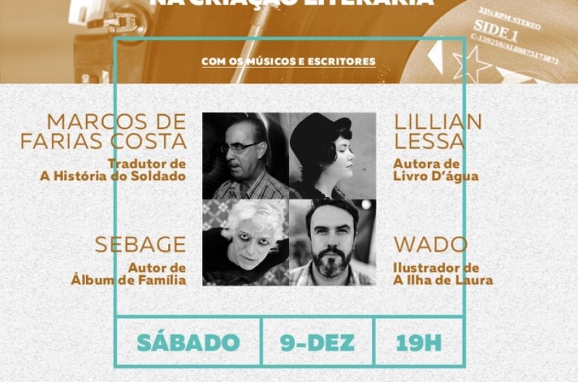 Influência da música na criação literária é tema de debate entre escritores