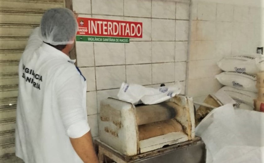 Vigilância Sanitária de Maceió interdita panificação no Vergel do Lago