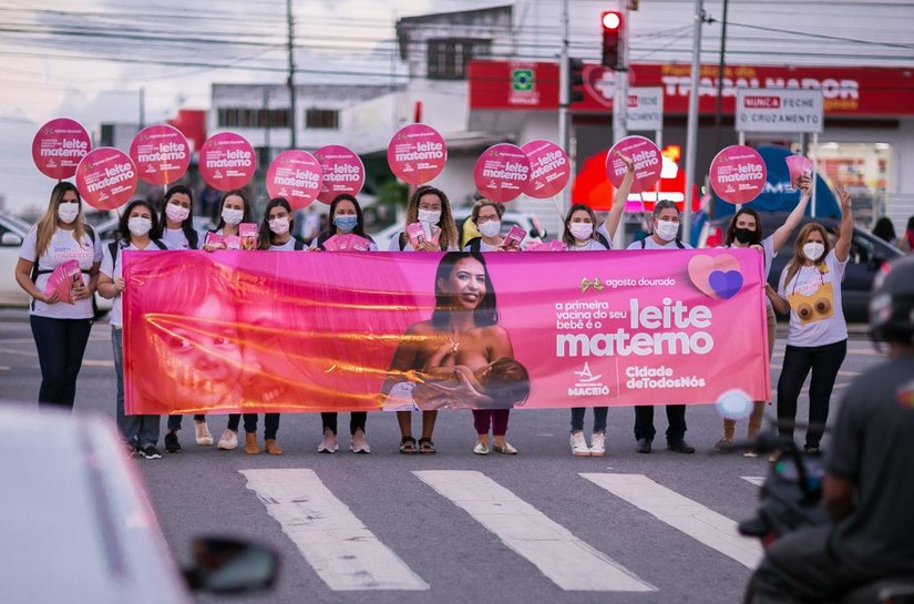 Prefeitura realiza ações de incentivo ao aleitamento materno em Maceió