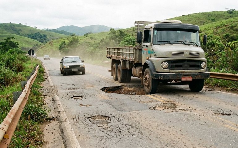 Entre Rio e Minas, BR-393 enfrenta abandono que expõe motoristas a riscos constantes