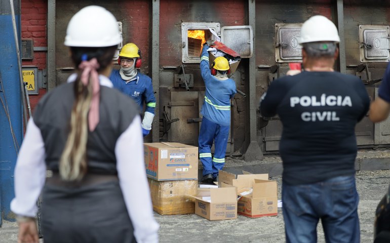 Ministério Público de Alagoas acompanha incineração de drogas em Rio Largo