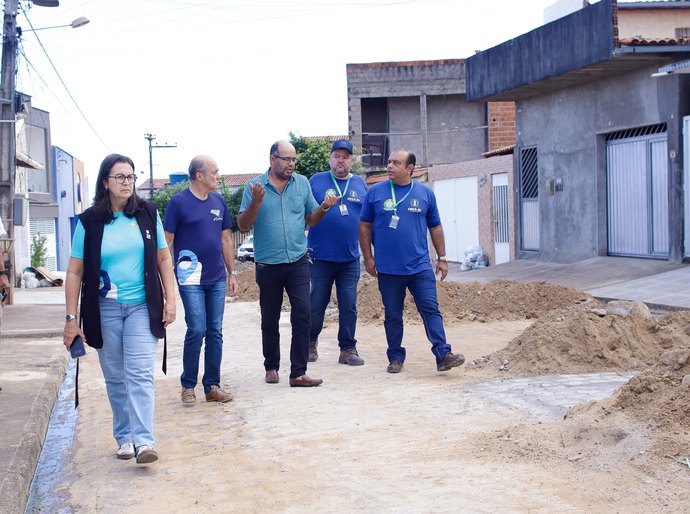 Após solicitação da prefeitura de Palmeira , Crea-AL fiscaliza obras realizadas pela empresa Águas do Sertão na cidade