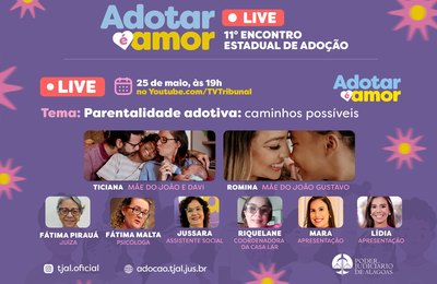 Encontro de adoção se encerra nesta quarta-feira (25) com transmissão ao vivo