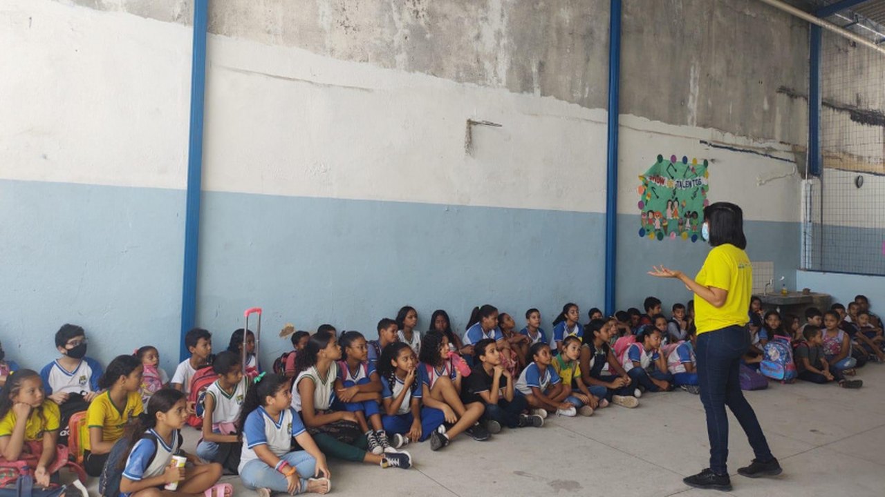 Renasce Salgadinho realiza dinâmica ambiental em escola municipal no Poço
