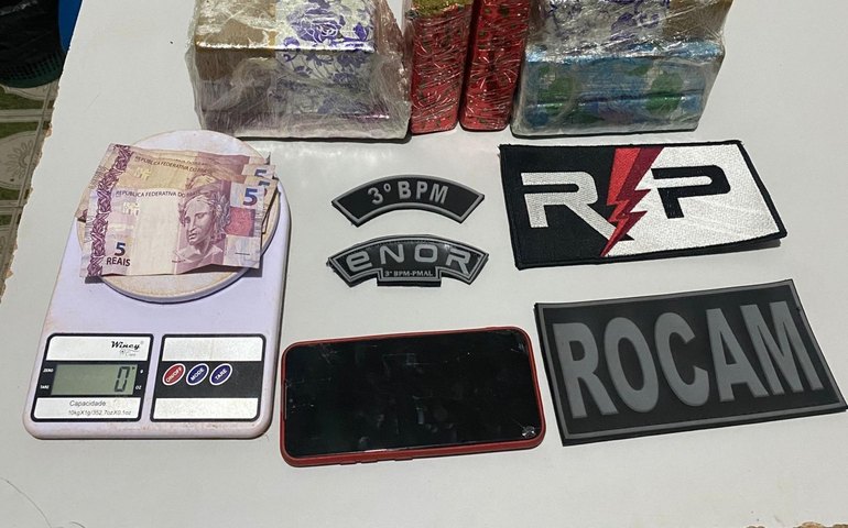 Três armas e quase seis quilos de drogas são apreendidas pela PMAL em Arapiraca e Novo Lino