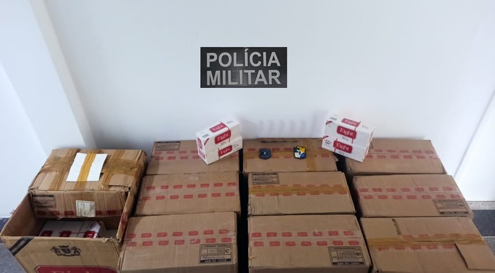 Mais de 100 mil cigarros clandestinos são apreendidos em Lagarto / Foto: Foto: Polícia Militar/SE