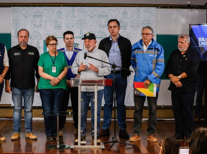 Financiamentos a desabrigados em Minas seguirão modelo do RS, diz Lula