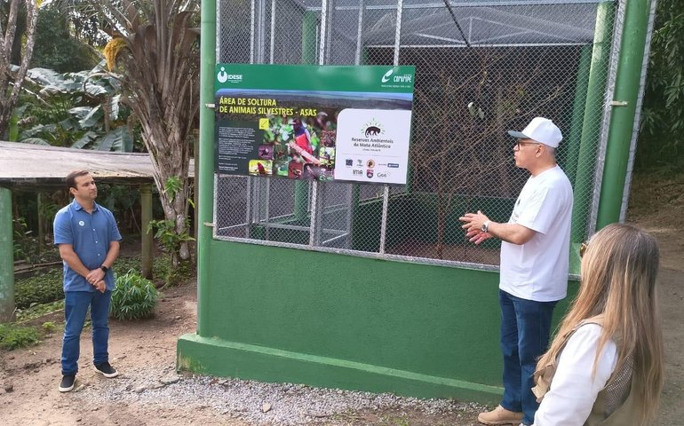 MP inaugura viveiros para reintrodução de Mutum, Papagaio-Chauá, Macuco e Macaco guariba-de-mãos-ruivas em Coruripe