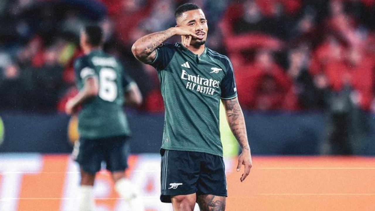 Arteta diz que Gabriel Jesus deve desfalcar o Arsenal 'por algumas semanas'