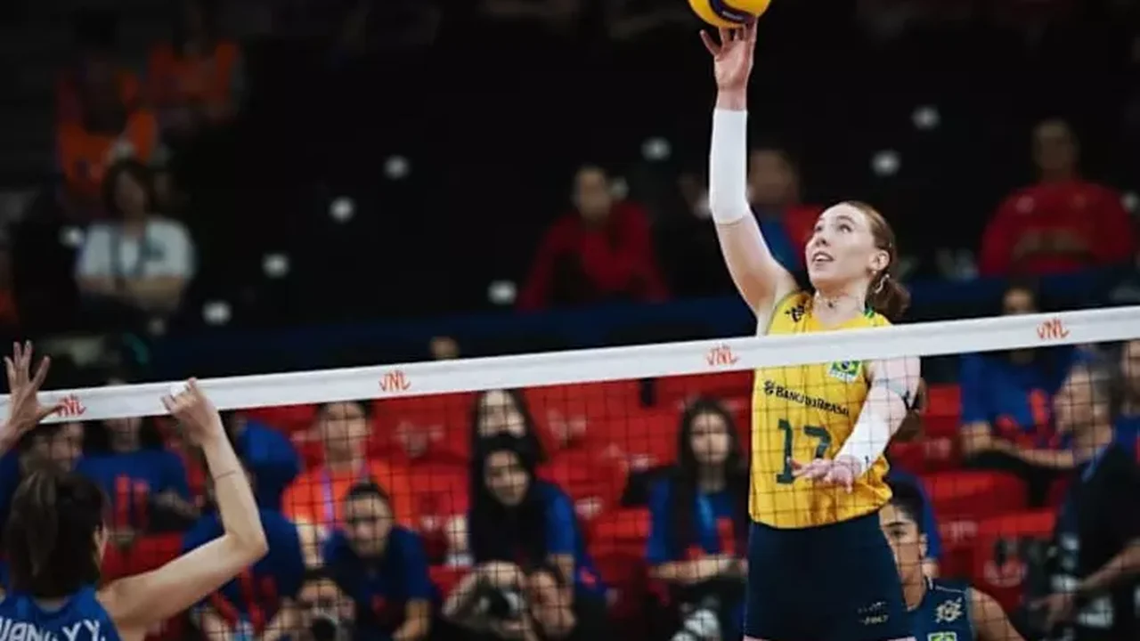 Brasil bate China na VNL feminina e garante 7ª vitória invicto