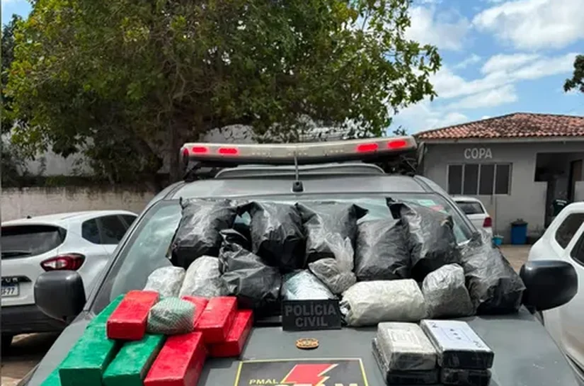 Operação apreende quase 30kg de drogas enterradas em terreno baldio em Arapiraca