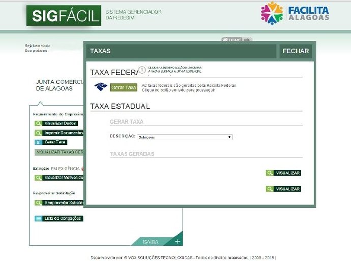 Juceal adota uso obrigatório de taxas geradas pelo Portal Facilita Alagoas