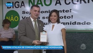 TV Atalaia recebe homenagem do Sindimed / Foto: Equipe da TV Atalaia