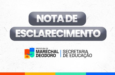 Nota de esclarecimento sobre o transporte universitário e técnico de Marechal Deodoro