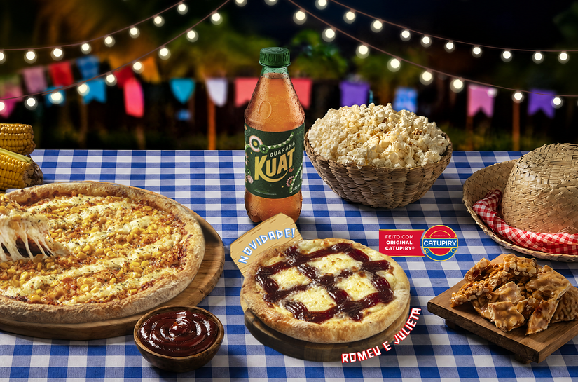 Domino’s Pizza Brasil⁠ lança pizza inédita de Romeu e Julieta em parceria com Catupiry® para celebrar temporada junina