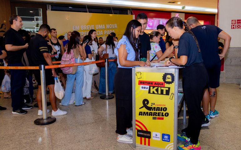 Kits da 2ª edição da corrida Maio Amarelo podem ser retirados até este sábado (25)