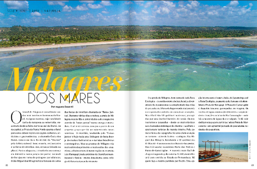 Revista de moda ressalta belezas de São Miguel dos Milagres