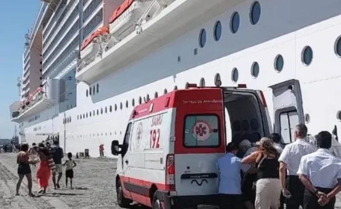 Turista foi levada para um hospital particular