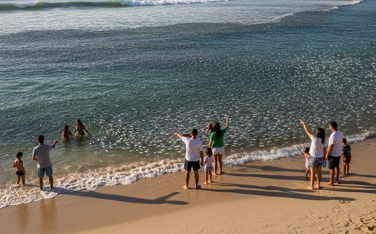 Entenda o fenômeno da ressurgência que trouxe grandes cardumes às praias do Rio