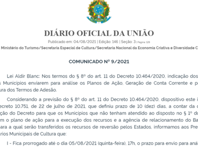 Secretaria amplia prazo e Municípios têm até o dia 5 para demonstrarem interesse em recursos