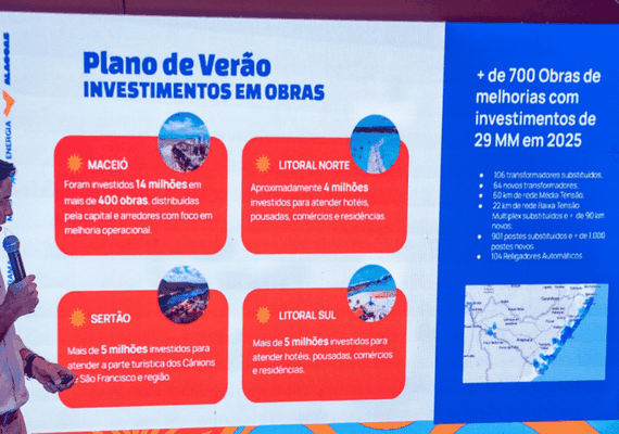 Equatorial anuncia investimentos estratégicos para o verão e alta temporada em Alagoas