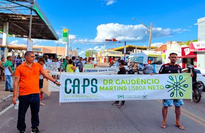 Delmiro: Caps realiza caminhada e intensifica ações em alusão ao Dia Nacional da Luta Antimanicomial