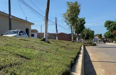 Prefeitura de Branquinha revitaliza canteiros na parte alta da cidade