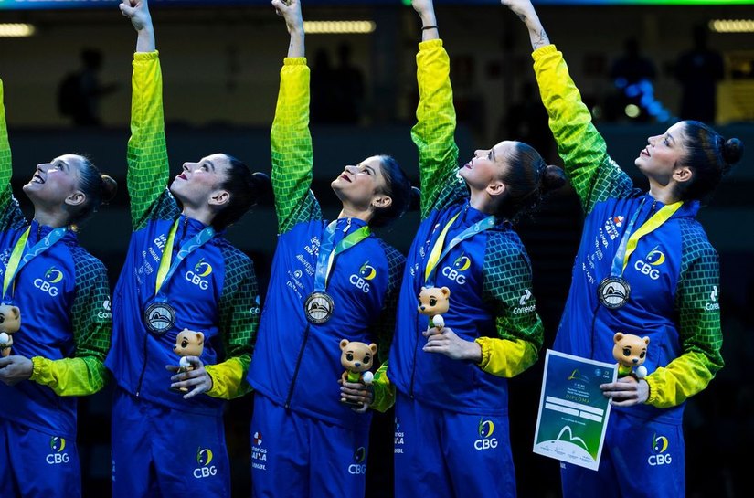 Mundial de GR: Brasil conquista prata inédita no conjunto geral