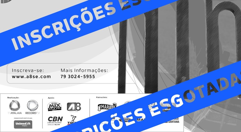 Inscrições esgotadas da corrida