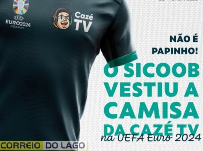 Sicoob patrocinará transmissão da Eurocopa 2024 na Cazé TV