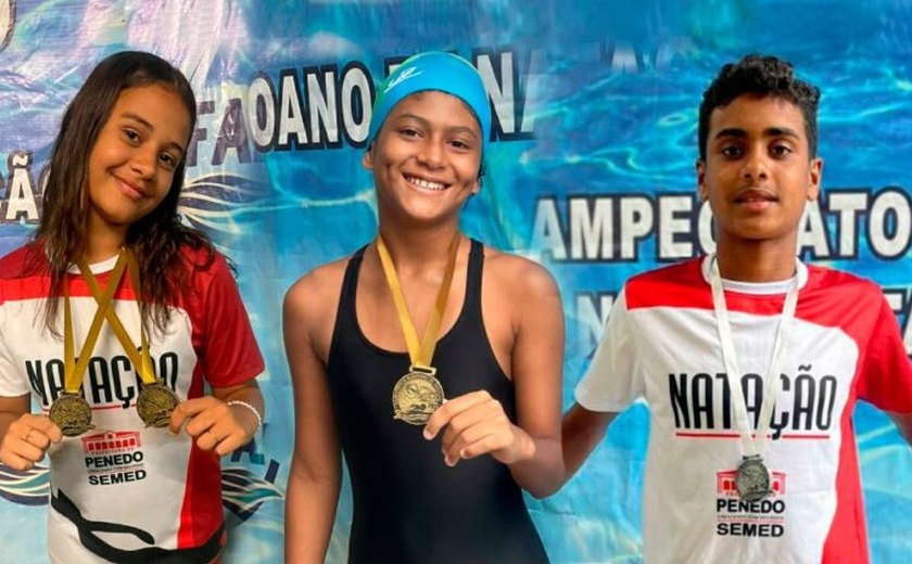 Estudantes da Semed Penedo conquistam medalhas no Campeonato Alagoano Verão de Natação