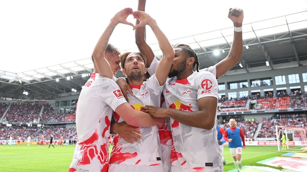 RB Leipzig vence e rouba 3º lugar do Stuttgart no Alemão; Dortmund supera Freiburg