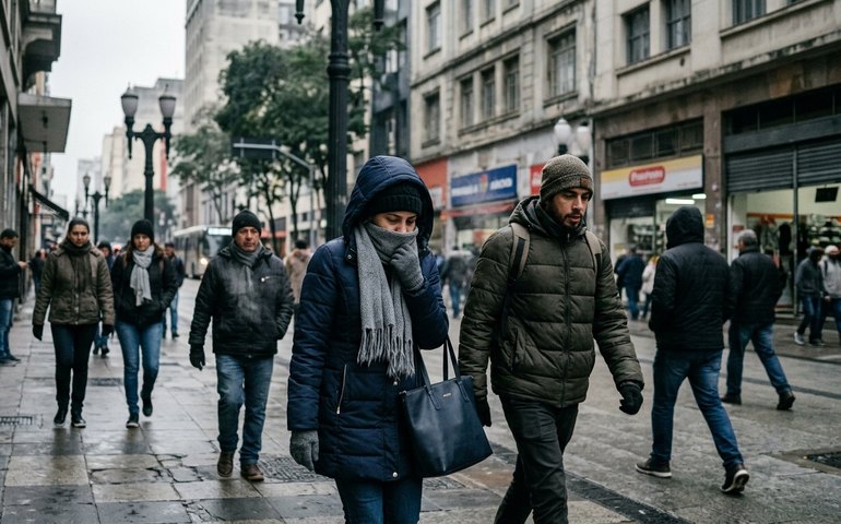 Cidade de São Paulo registra a tarde mais fria do ano nesta sexta-feira