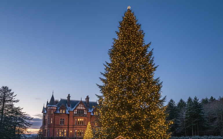 Reino Unido quebra recorde mundial com árvore de Natal gigante