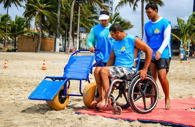 Praia Acessível celebra o Dia das Pessoas com Deficiência