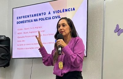 Polícia Civil participa de palestra sobre enfrentamento à violência doméstica na Ufal