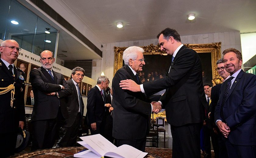 Pacheco recebe presidente da Itália em visita oficial