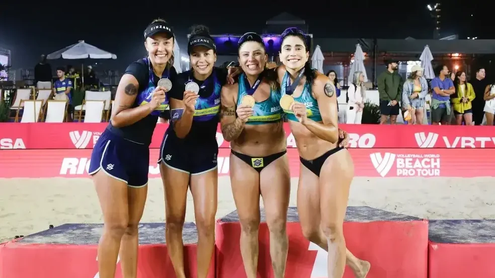 Carol Solberg e Rebecca conquistam Etapa Elite do Circuito Mundial de Vôlei de Praia