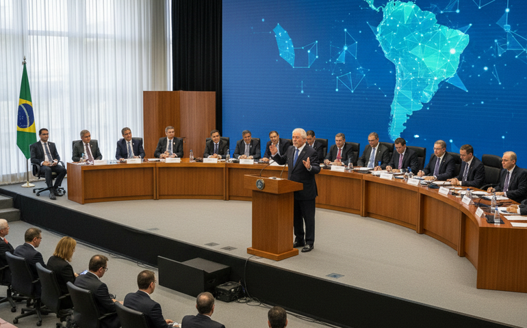 Lula da Silva discursa na Cúpula do Mercosul em Foz do Iguaçu