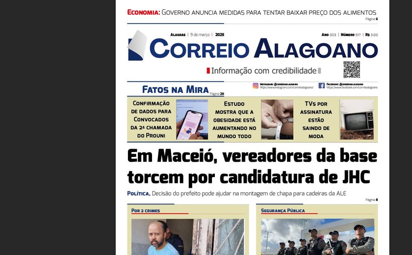 Em Maceió, vereadores da base torcem por candidatura de JHC