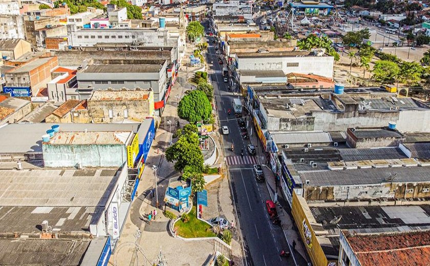 Arapiraca Legal: Levantamento revitalizará perímetro urbano de ambulantes do Centro