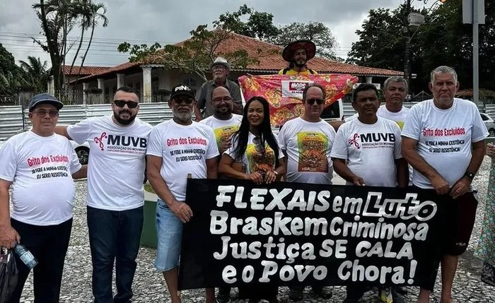 Representantes do Movimento Unificado das Vítimas da Braskem