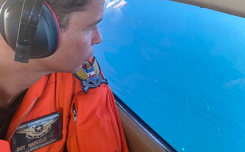Aviação do Estado auxilia nas buscas de pescador desaparecido