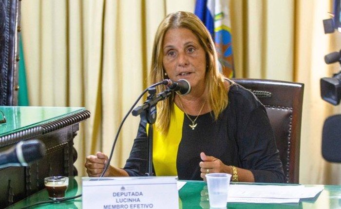 A deputada Lucinha