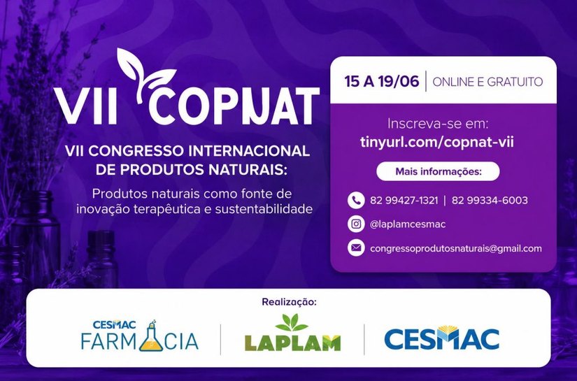 Produtos naturais e ciência em destaque: Cesmac realiza VII edição do COPNAT