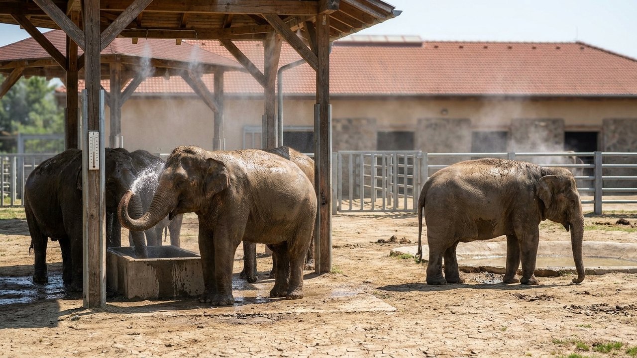 Nem os elefantes escapam: calor extremo castiga a Hungria