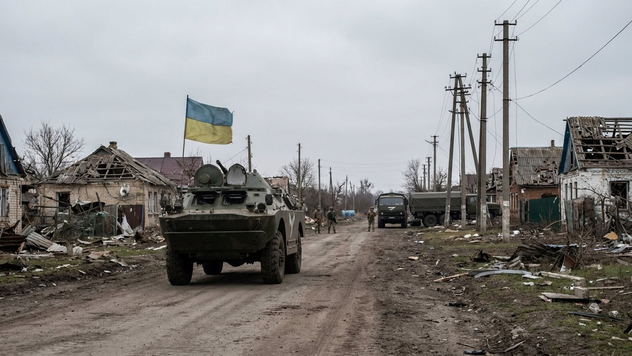 Confira as imagens da libertação do povoado de Velikomikhailovka, na região de Dnepropetrovsk